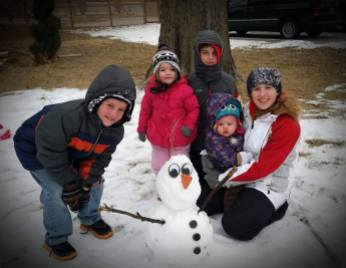 The kids made Olaf!